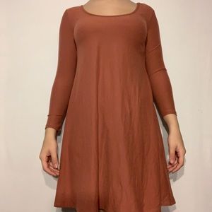 scoop neck dress